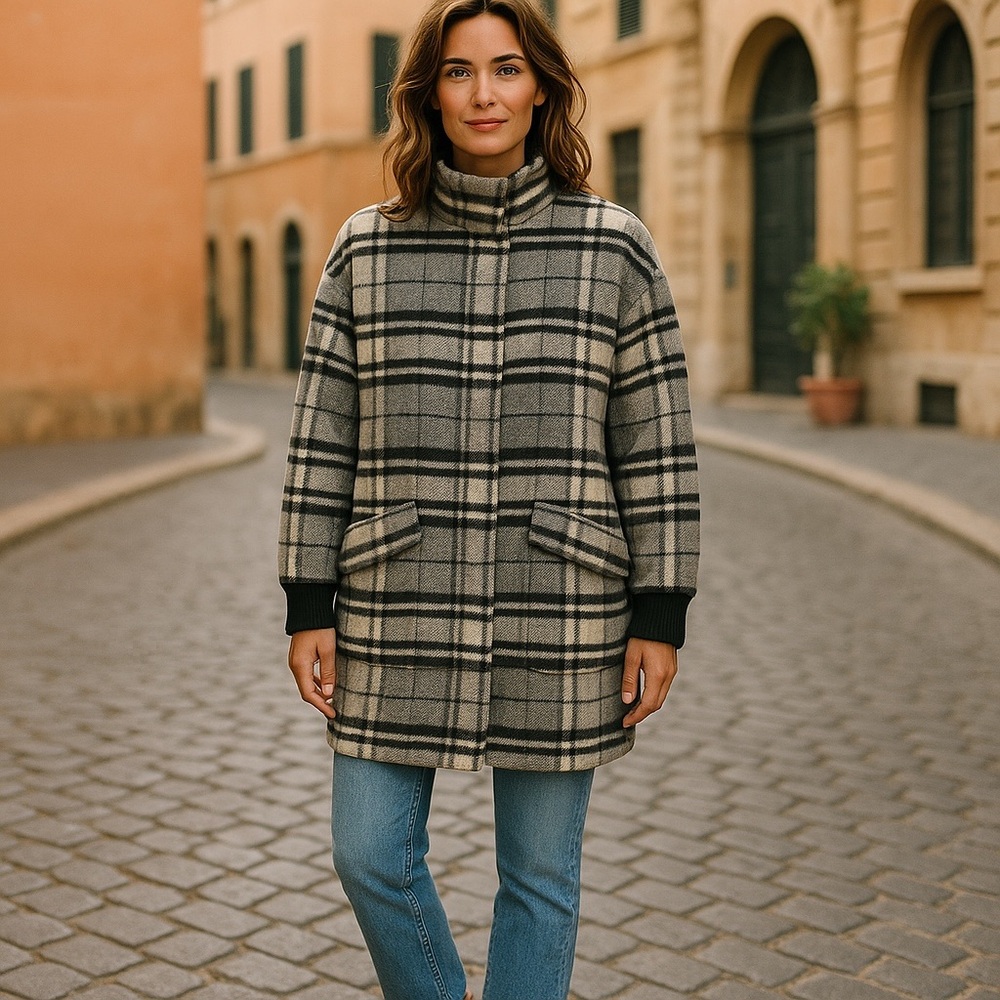 NWOT Steve Madden a REVOLVE brand Women’s Plaid Times Shacket Jacket Coat Cozy